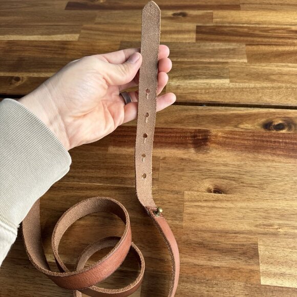 Women’s Leather Belt Tan Size XL (SEE MEASUREMENTS) Boho Western Cowgirl Casual main image 4